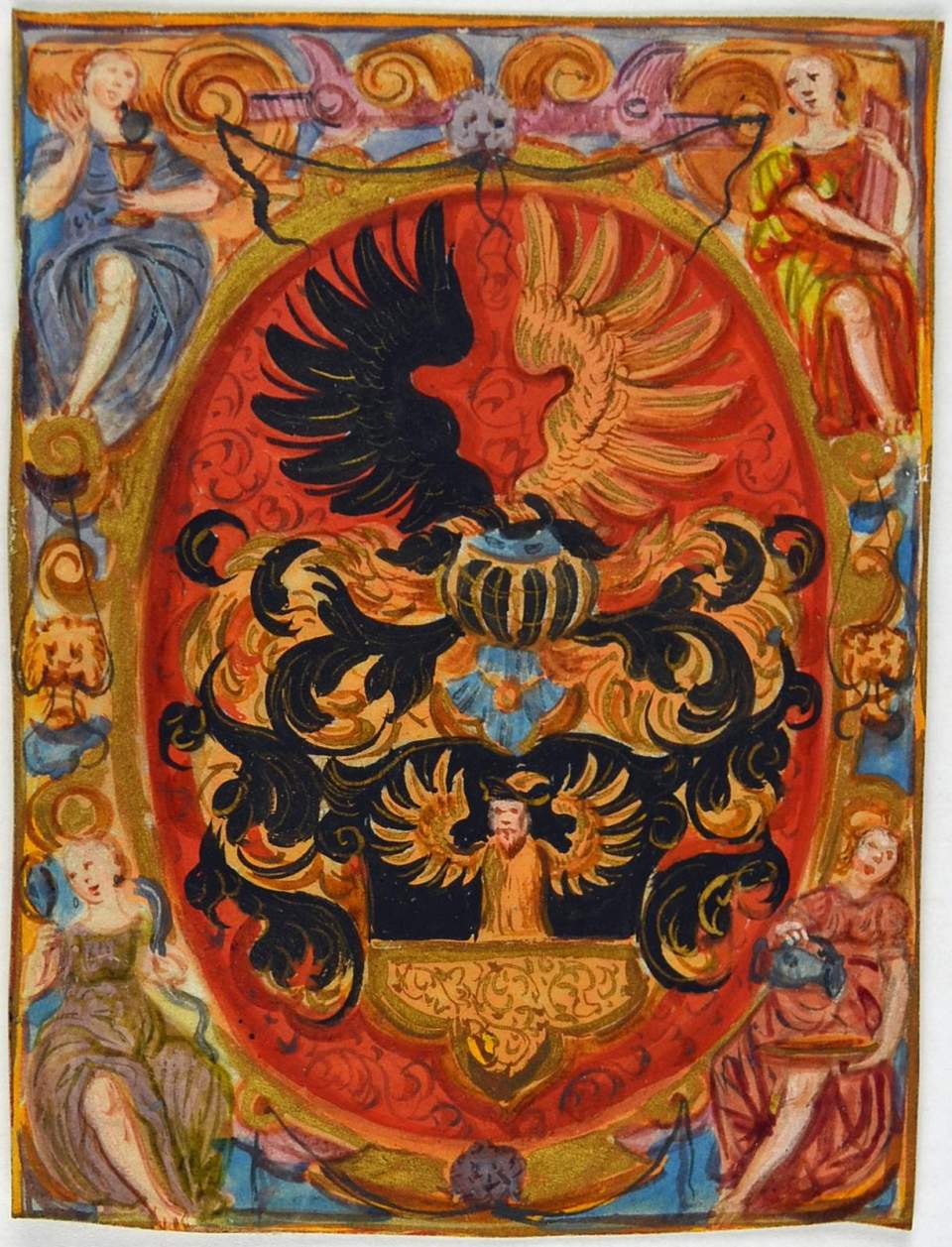13 heraldische Entwürfe zu Glasgemälden