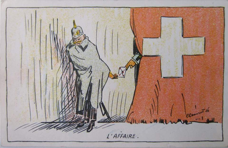 Postkarte, Ansichtskarte, L'affaire