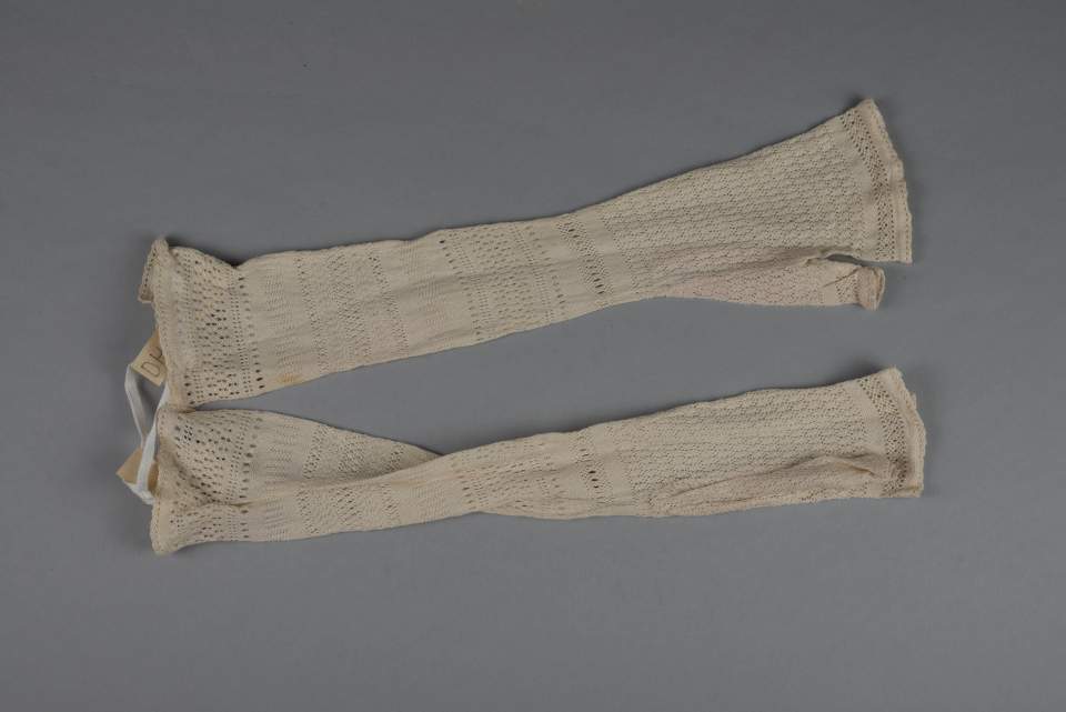 1 Paar Damenhandschuhe, Halbhandschuhe, Handschuhe