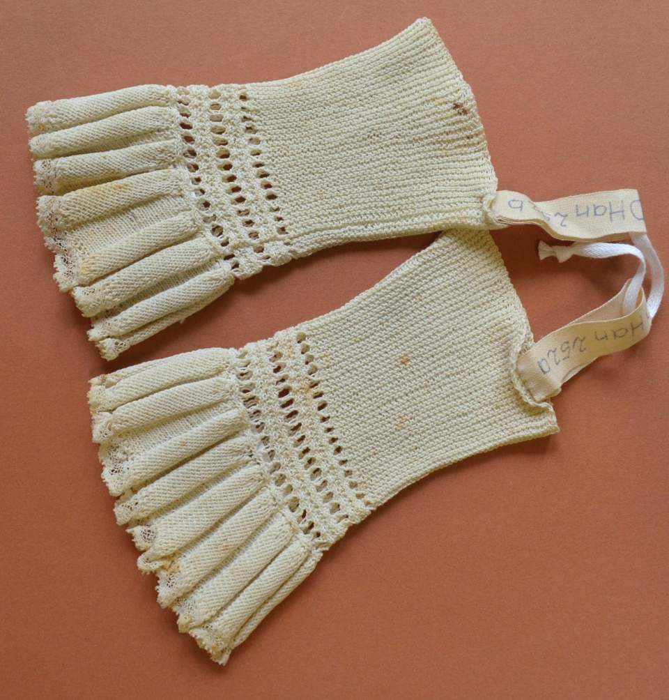 1 Paar Damenhandschuhe, Halbhandschuhe, Handschuhe