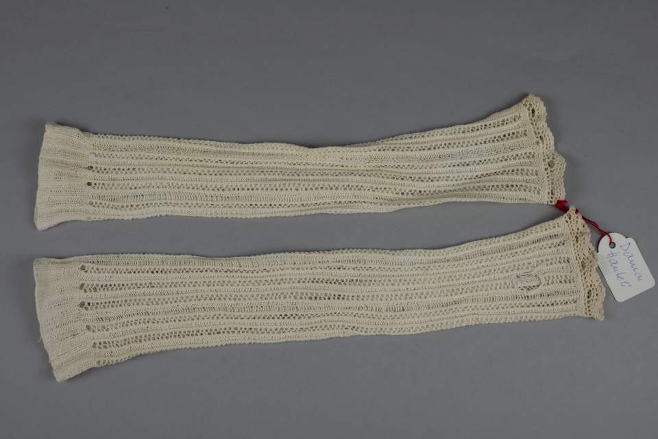 1 Paar Damenhandschuhe, Halbhandschuhe, Handschuhe