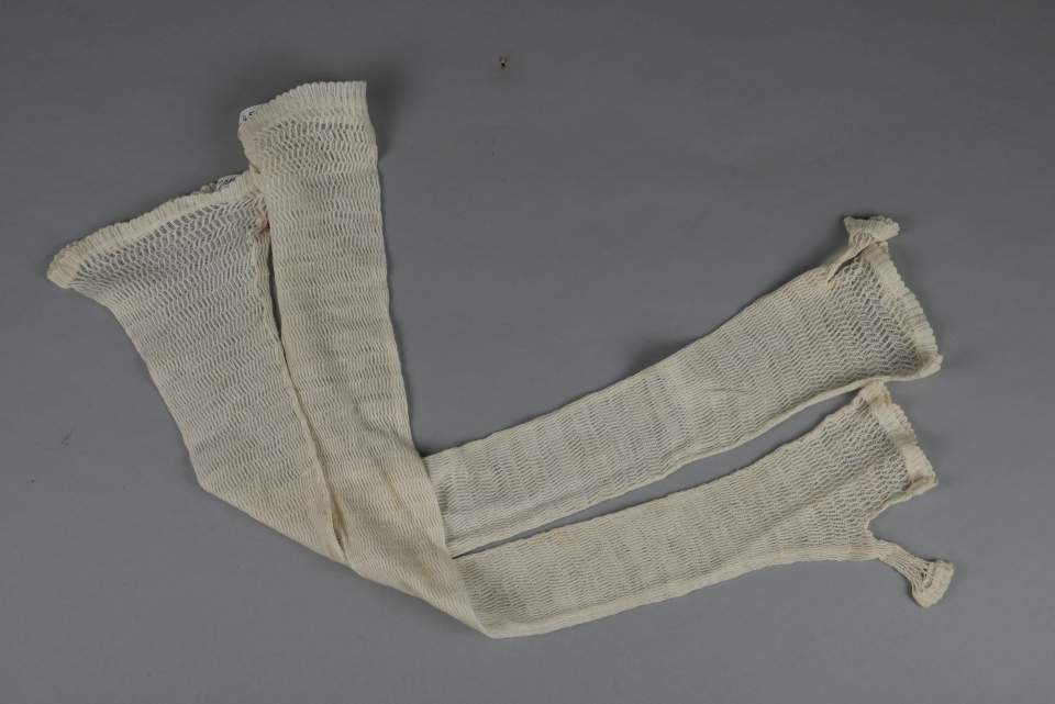 1 Paar Damenhandschuhe, Halbhandschuhe, Handschuhe