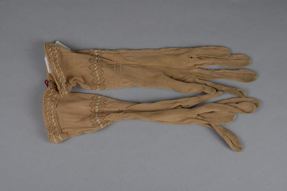 1 Paar Damenhandschuhe, Handschuhe