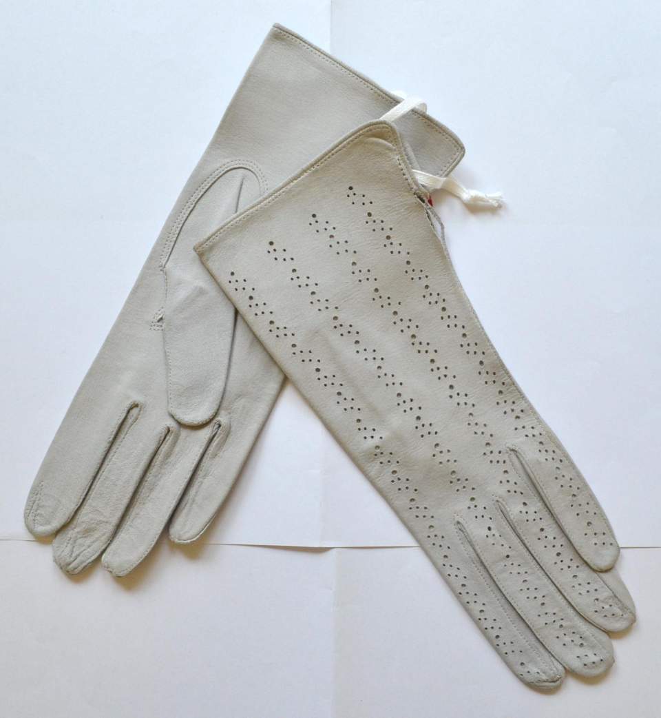 1 Paar Damen Lederhandschuhe