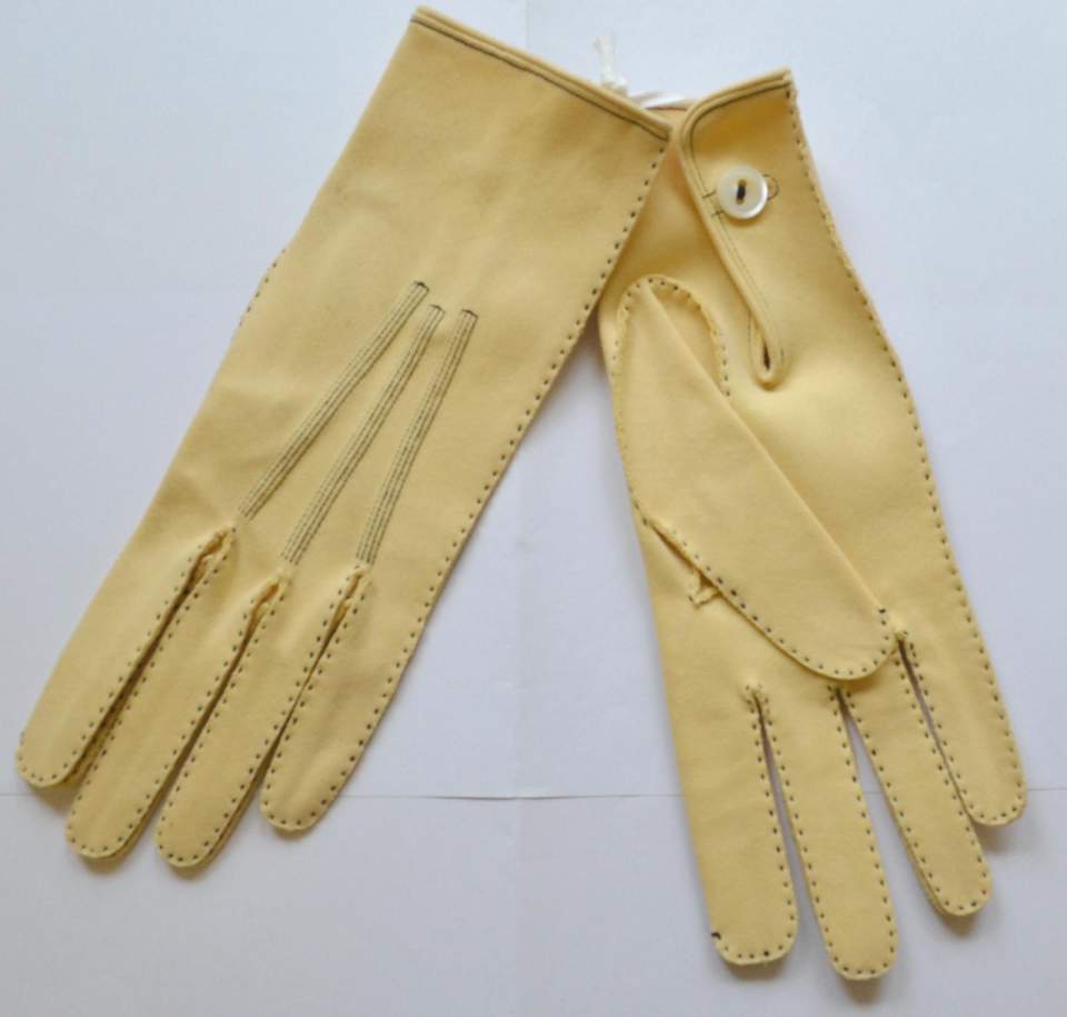 1 Paar Damen Lederhandschuhe