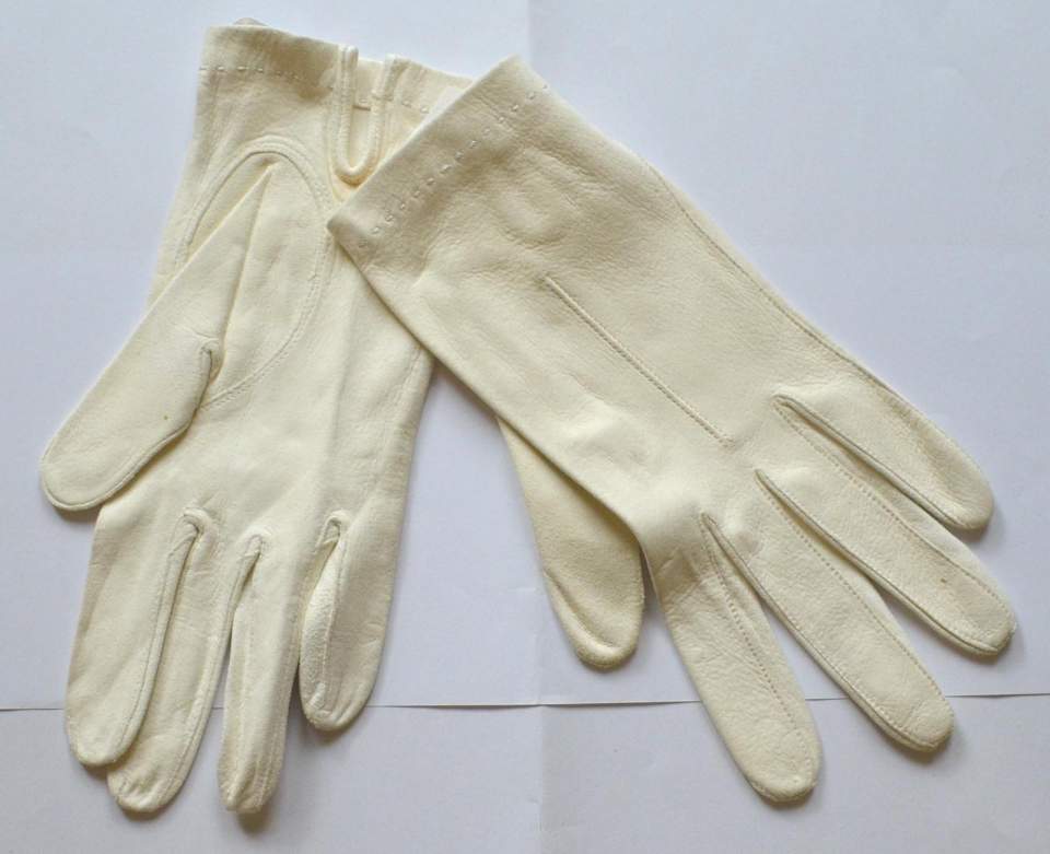 1 Paar Damen Lederhandschuhe