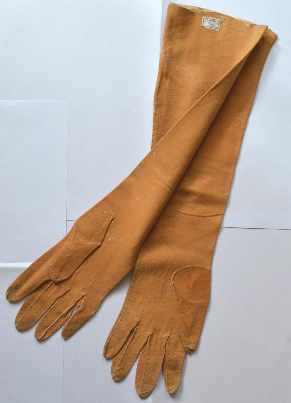 1 Paar Damen Lederhandschuhe