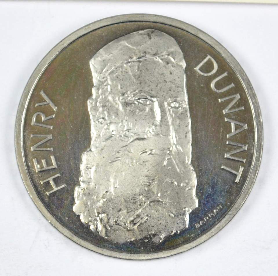 Gedenkmünze, 5 Franken, Henri Dunant 1978