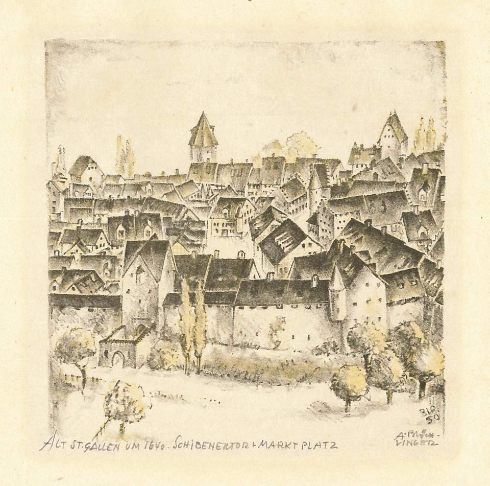 Grafik, Alt St. Gallen um 1640