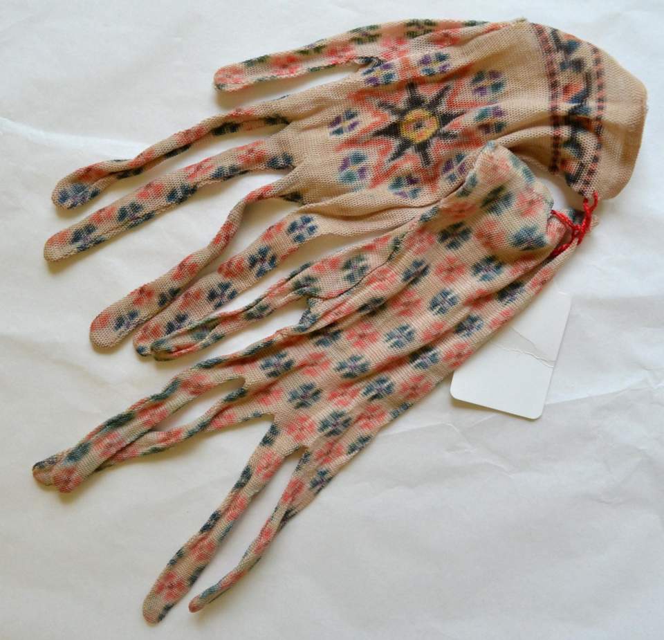 1 Paar Damenhandschuhe, Handschuhe