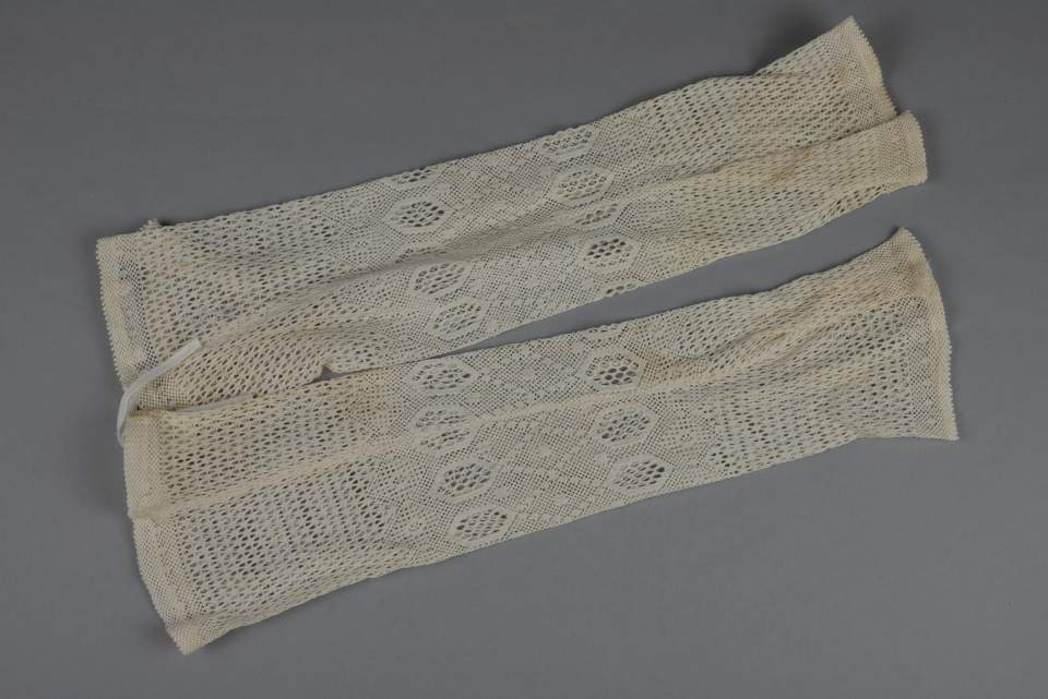 1 Paar Damenhandschuhe aus Baumwolle, Halbhandschuhe, Handschuhe