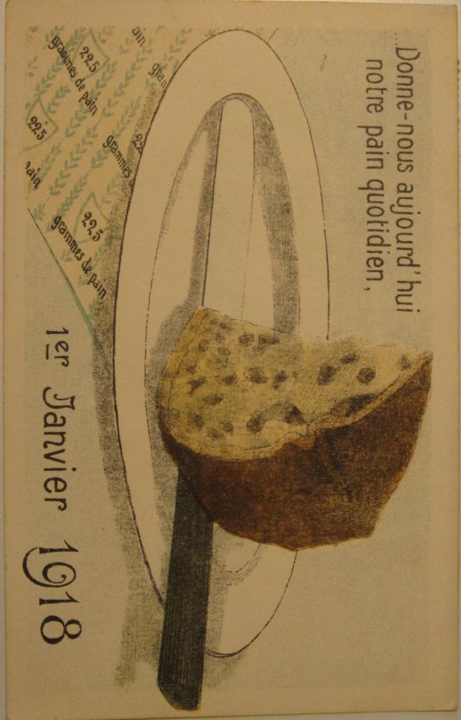 Postkarte, Ansichtskarte, Lebensmittelmangel