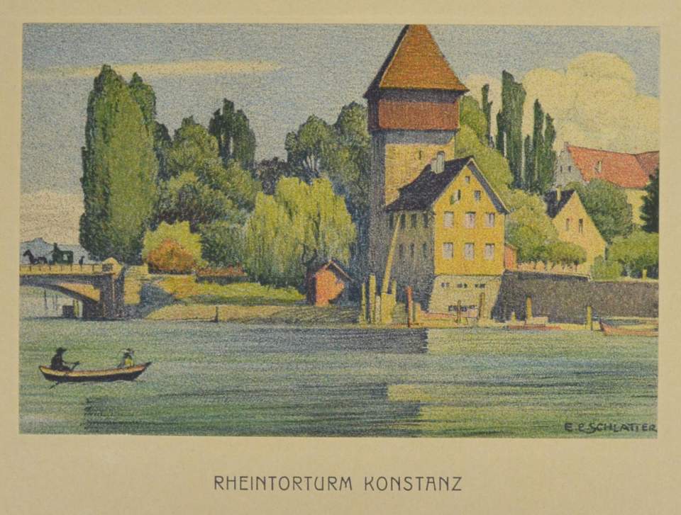 Grafik, Rheintorturm Konstanz