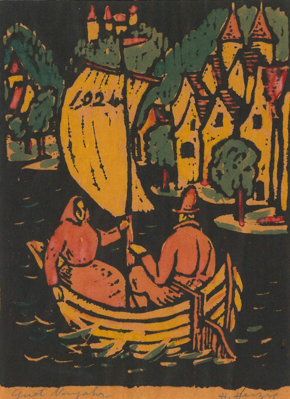 Grafik, Segelboot