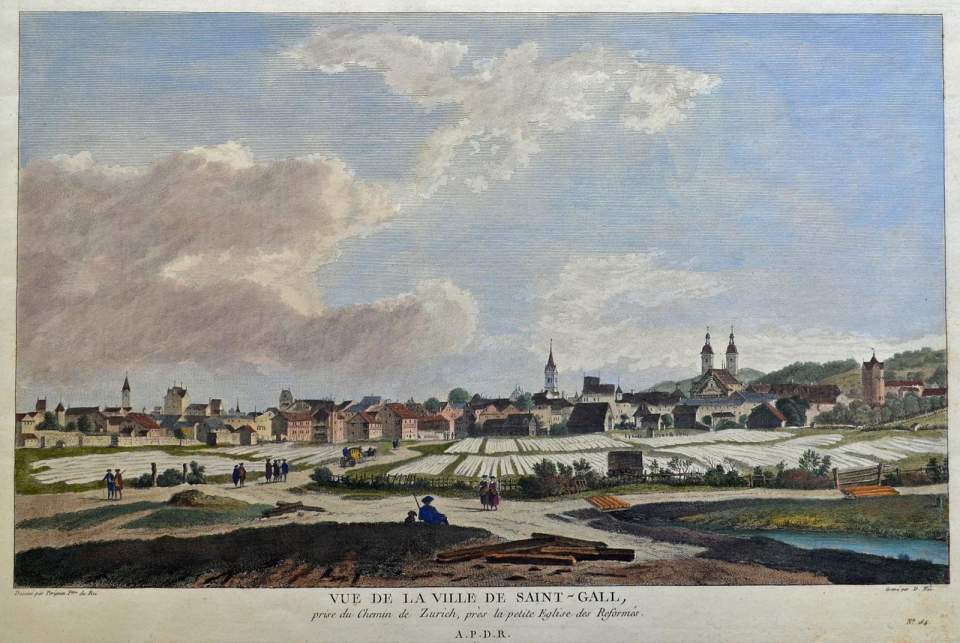 Ansicht St. Gallen von Westen