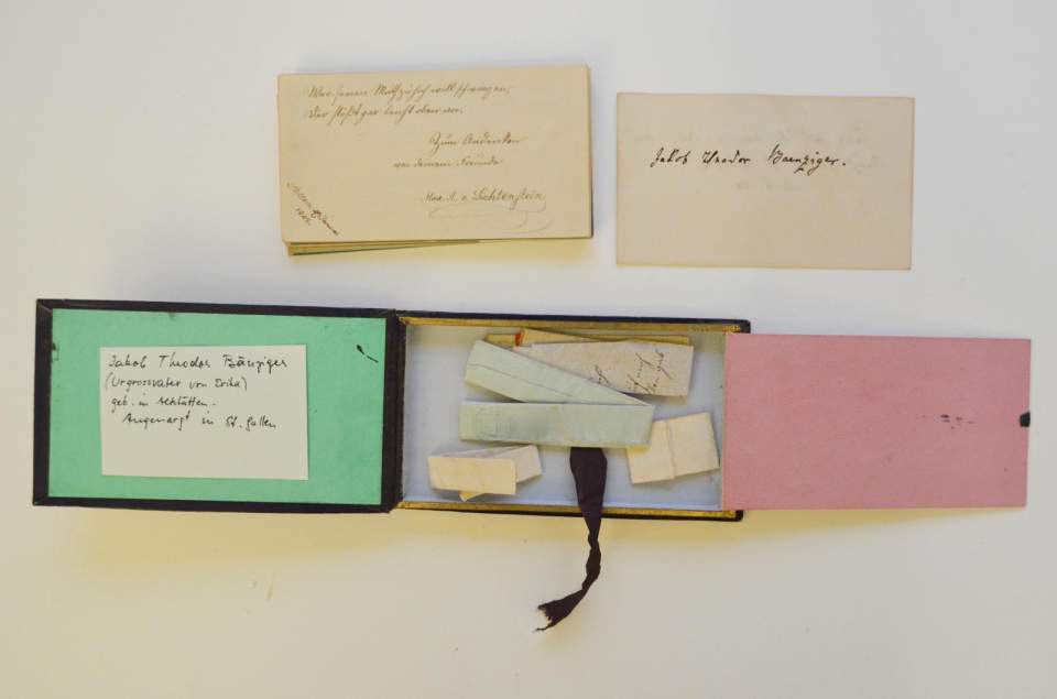 Poesie Album, Freundschaftsalbum, Johann Theodor Bänziger