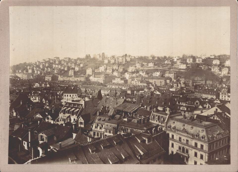 Fotografie St.Gallen vom St.Laurenzenturm gegen Nordwesten