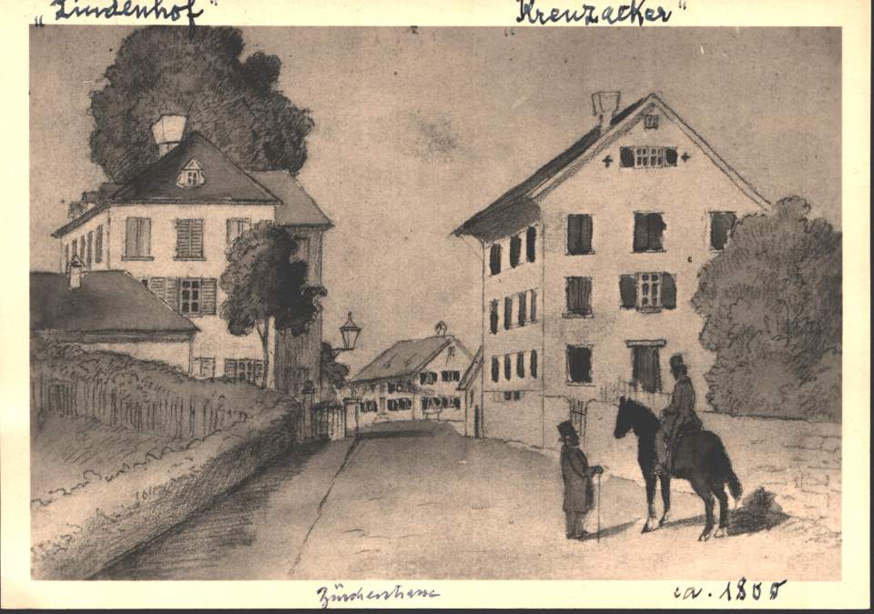 Postkarte Lindenhof St.Gallen