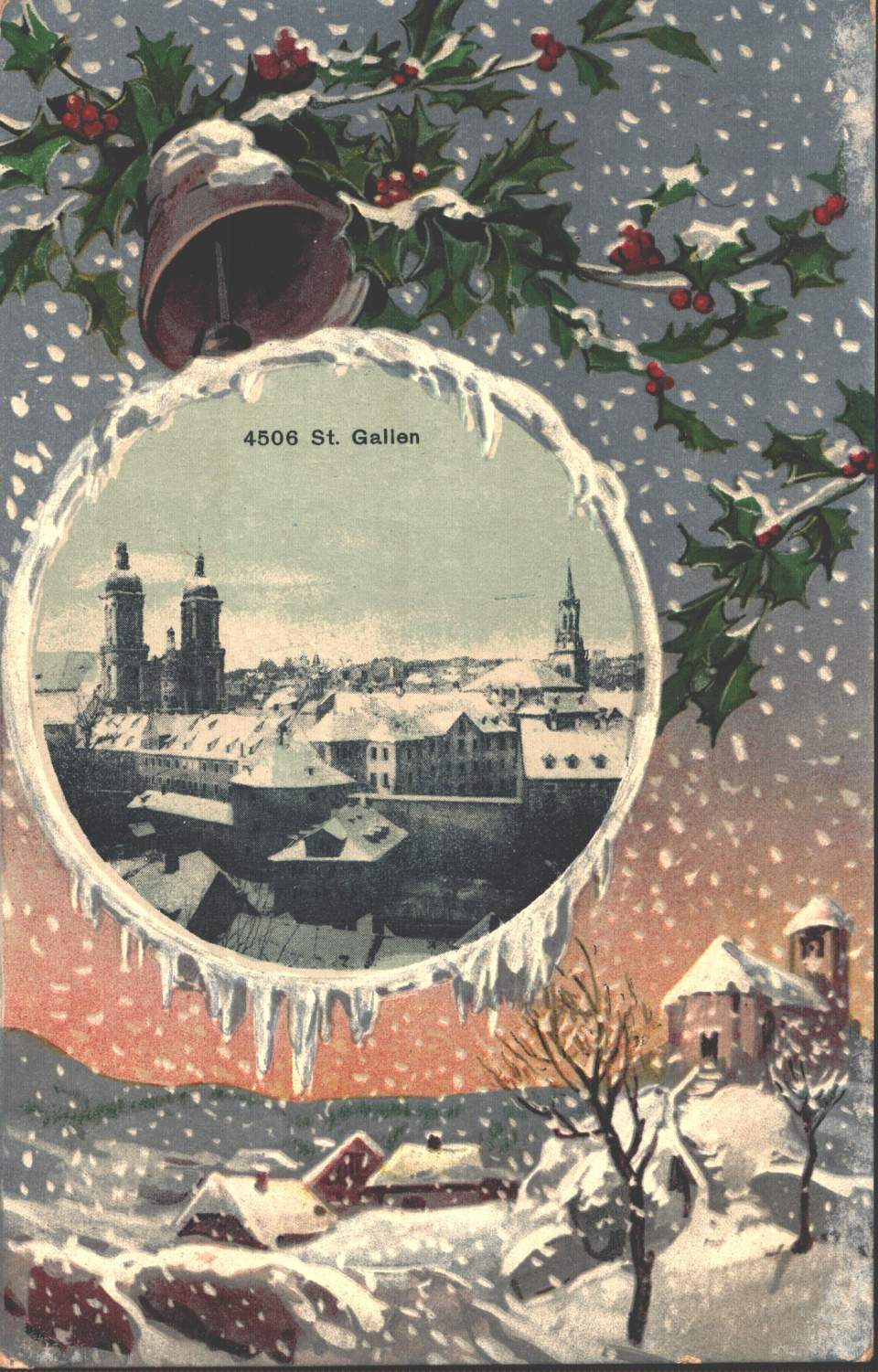 Postkarte St.Gallen im Winter