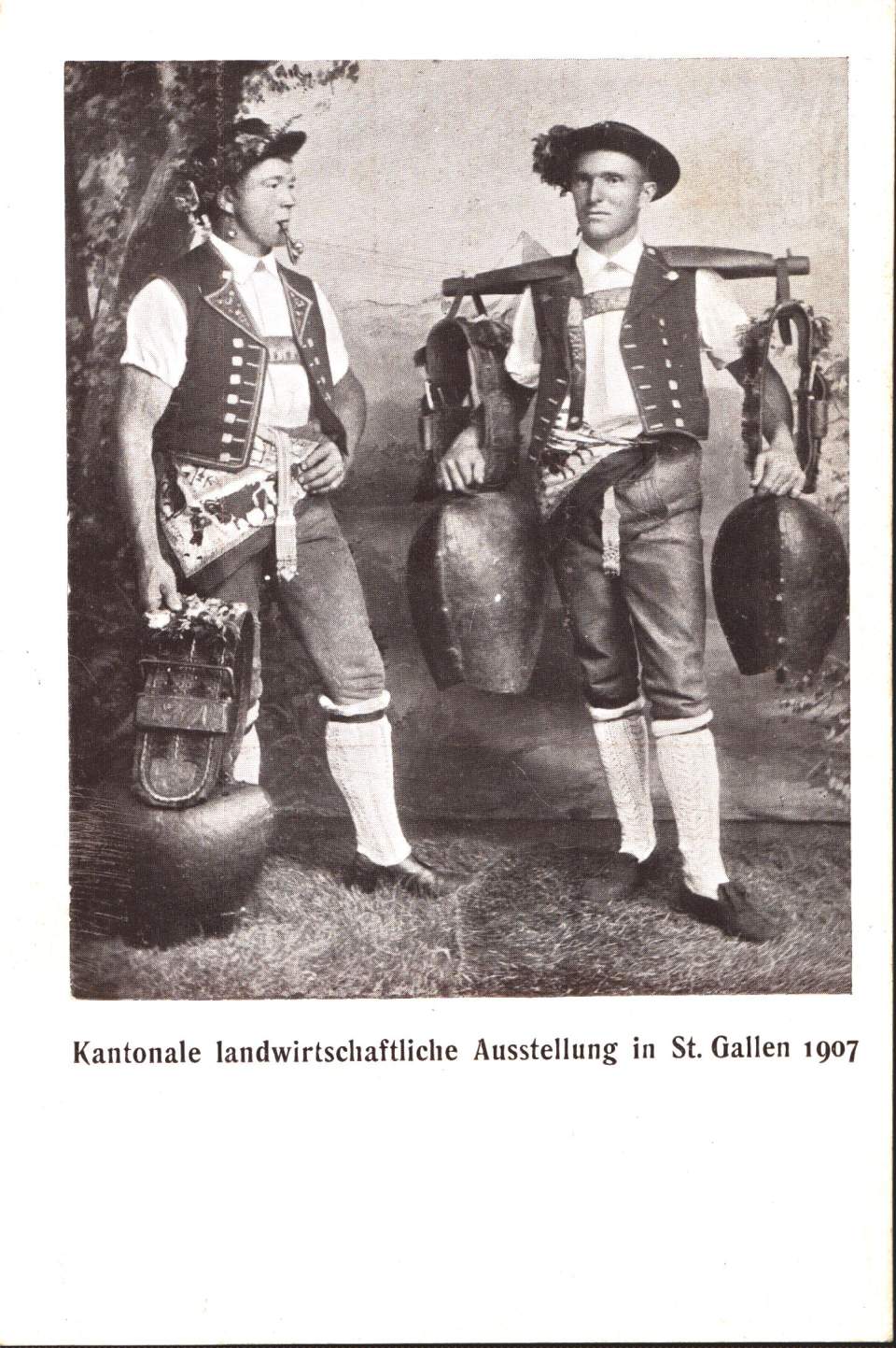 Postkarte kantonale landwirtschaftliche Ausstellung St.Gallen