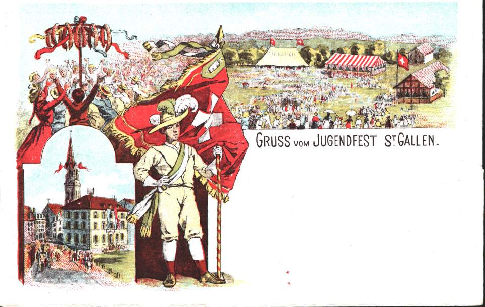 Postkarte Jugendfest St.Gallen