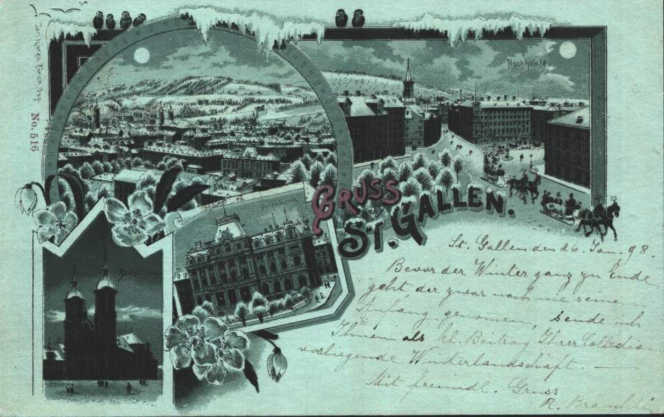 Postkarte St.Gallen