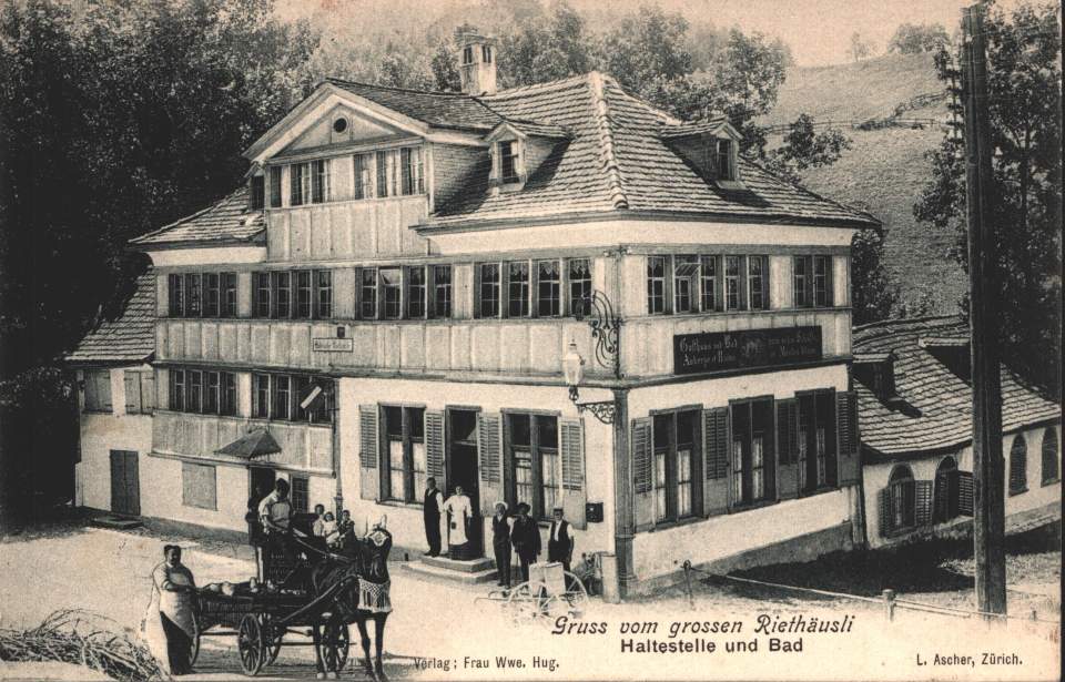 Postkarte Riethüsli St.Gallen