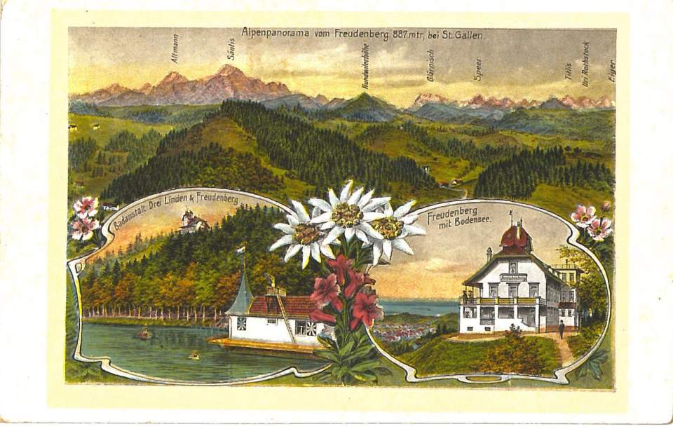 Postkarte Freudenberg St.Gallen
