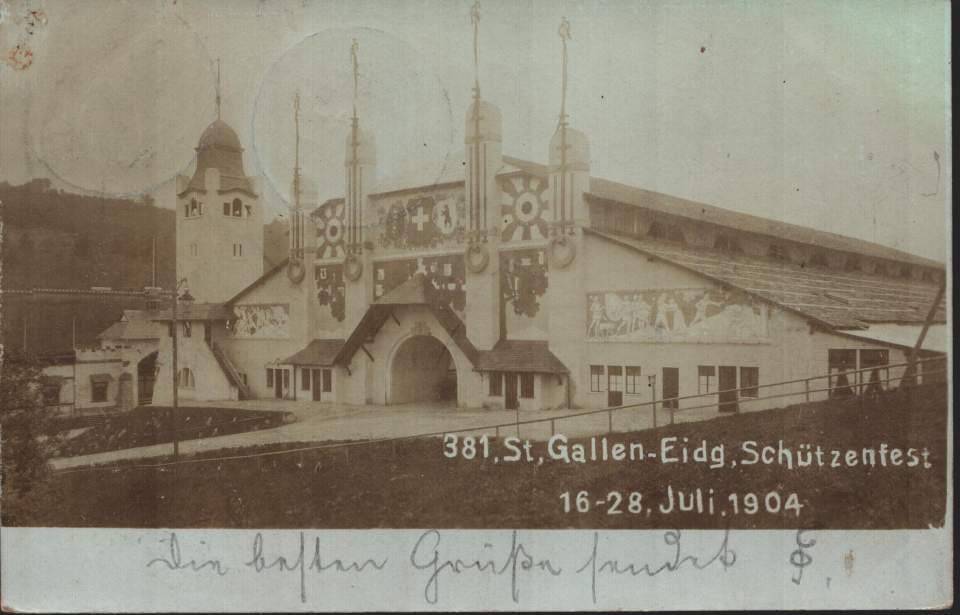 Postkarte Eidgenössisches Schützenfest St.Gallen