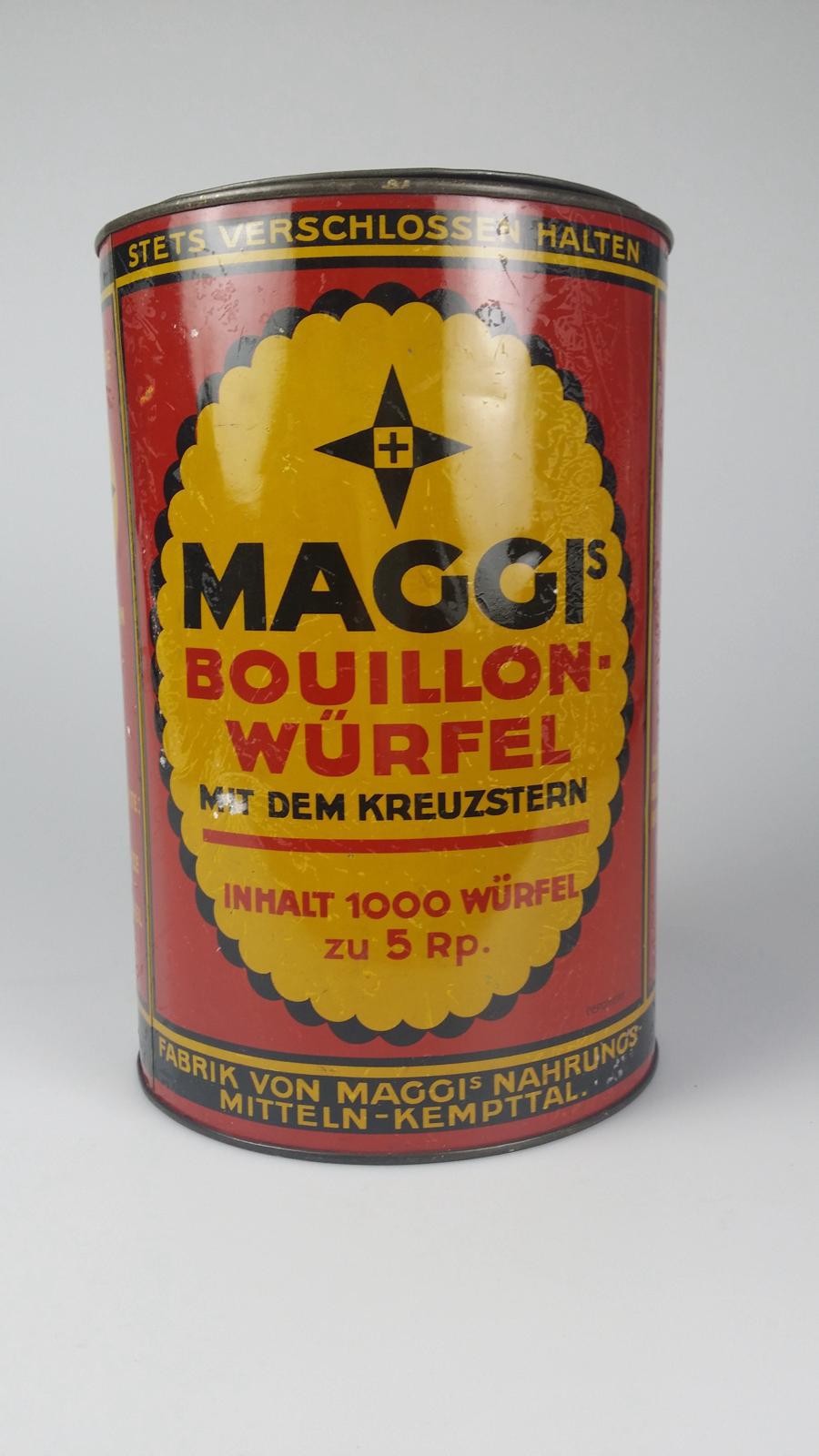 Bouillon-Büchse, Maggi