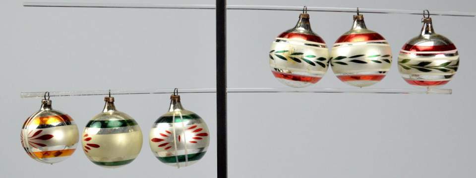 Weihnachtsschmuck, 6 Christbaumkugeln