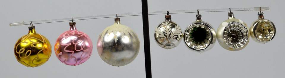 Weihnachtsschmuck, 7 Christbaumkugeln
