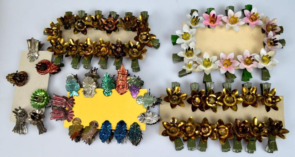 Weihnachtsschmuck versch. Klemmhalter für Christbaumkerzen, Kerzenhalter