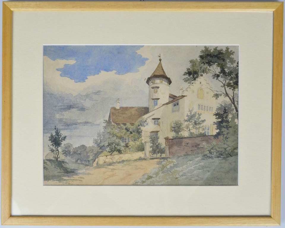 Aquarell Schloss Wiggen