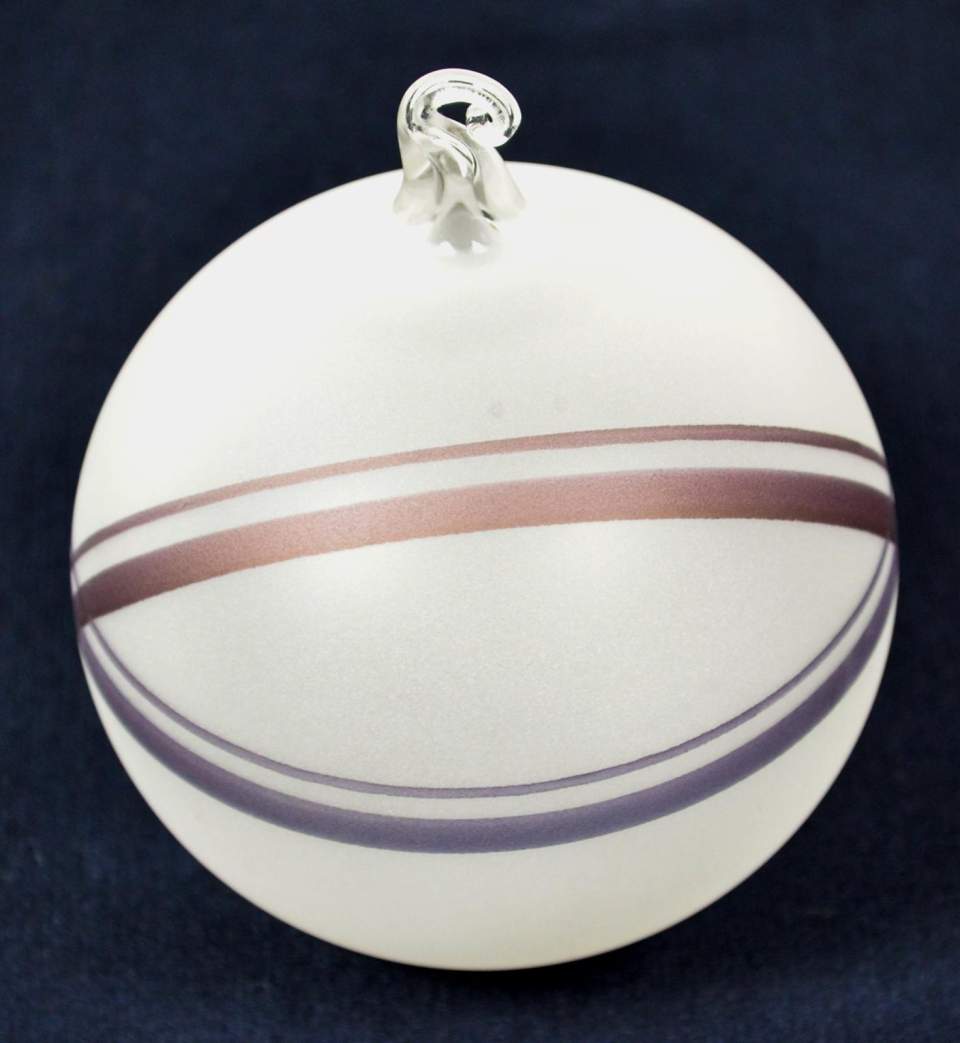 Weihnachtsschmuck, 1 Christbaumkugel aus Glas