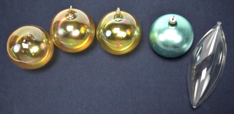 Weihnachtsschmuck, 5 Christbaumkugeln