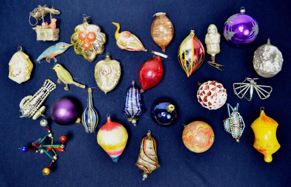 Weihnachtsschmuck, 26 Objekte versch. Art