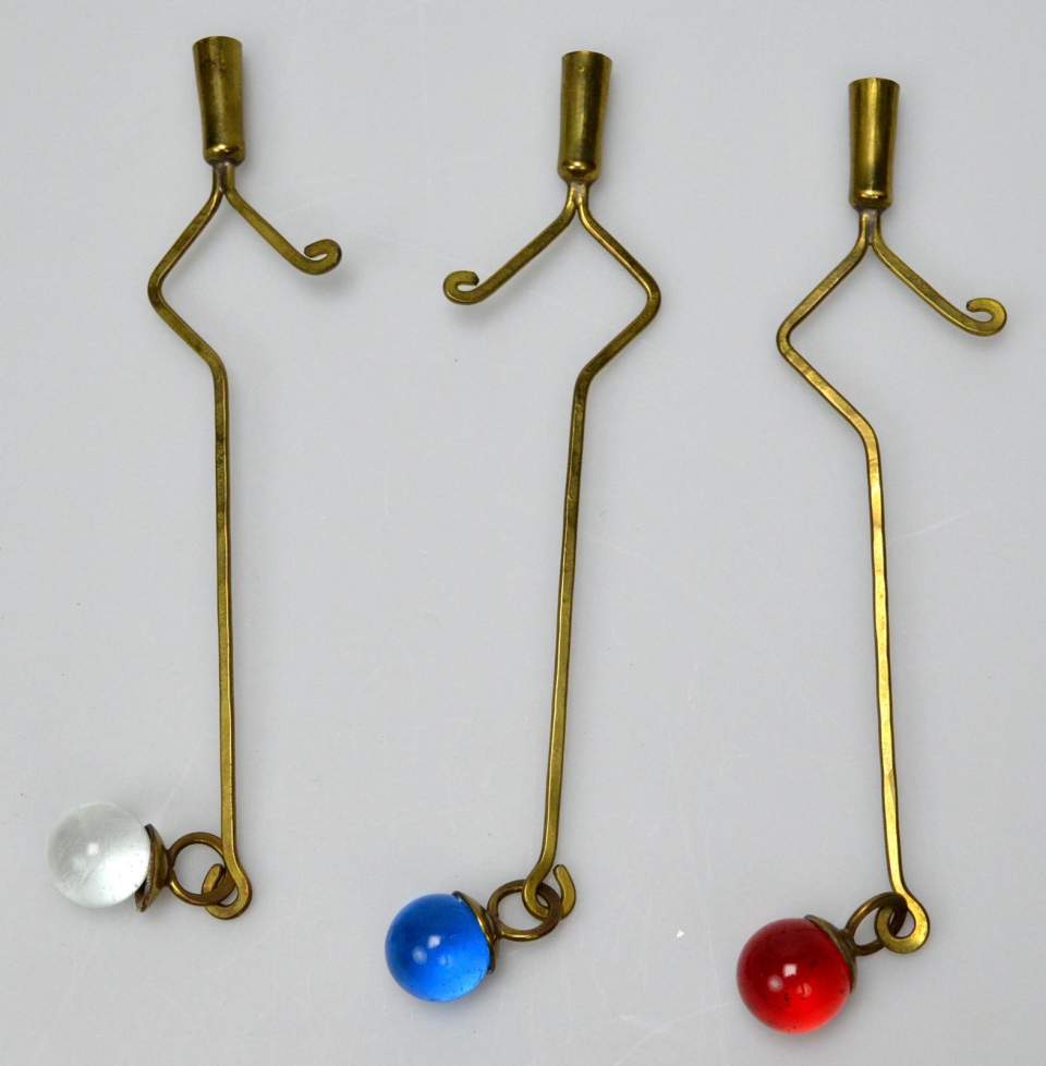 Weihnachtsschmuck, 3 Kerzenhalter