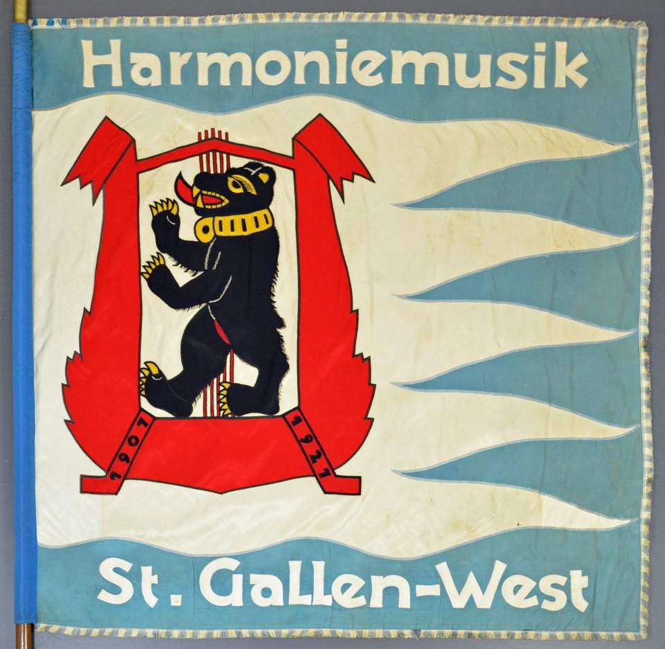 Fahne Westmusik-Harmoniemusik St.Gallen West