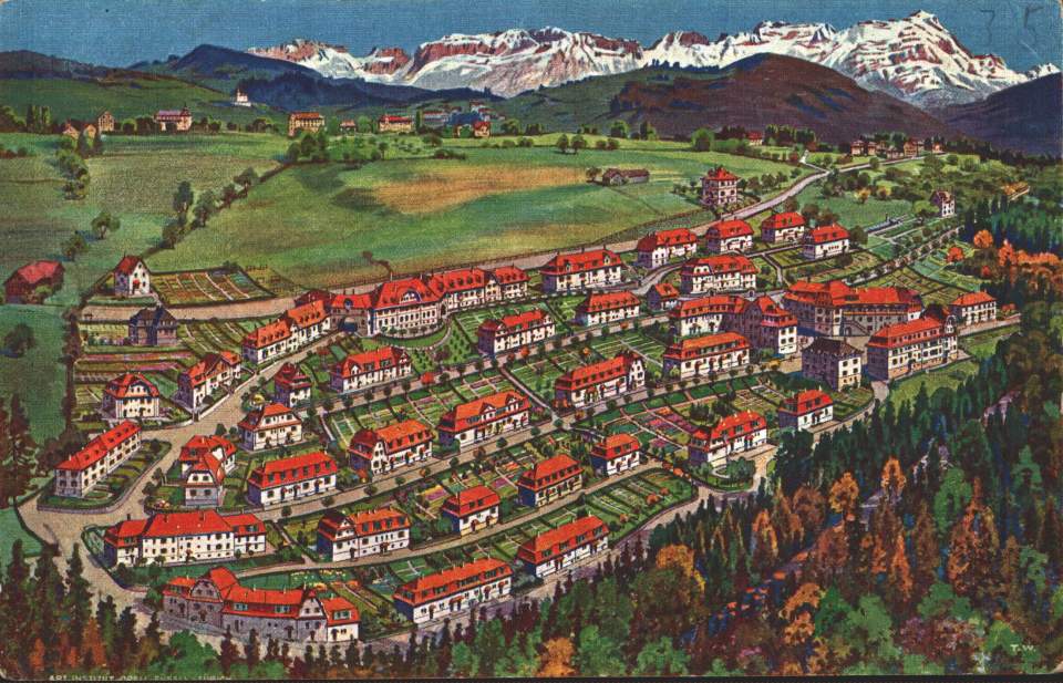 Postkarte Wohnkolonie Schoorenhalde St. Gallen