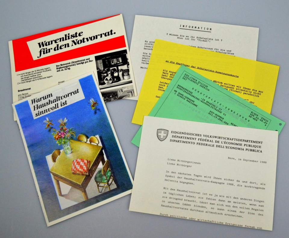 Infomaterial   Empfehlungen des Bundes für Notvorrat und Schutzräume