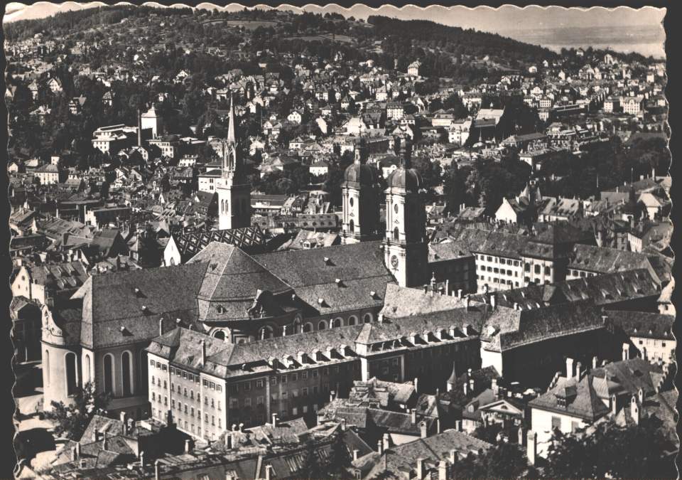 Postkarte St.Gallen mit Rosenberg