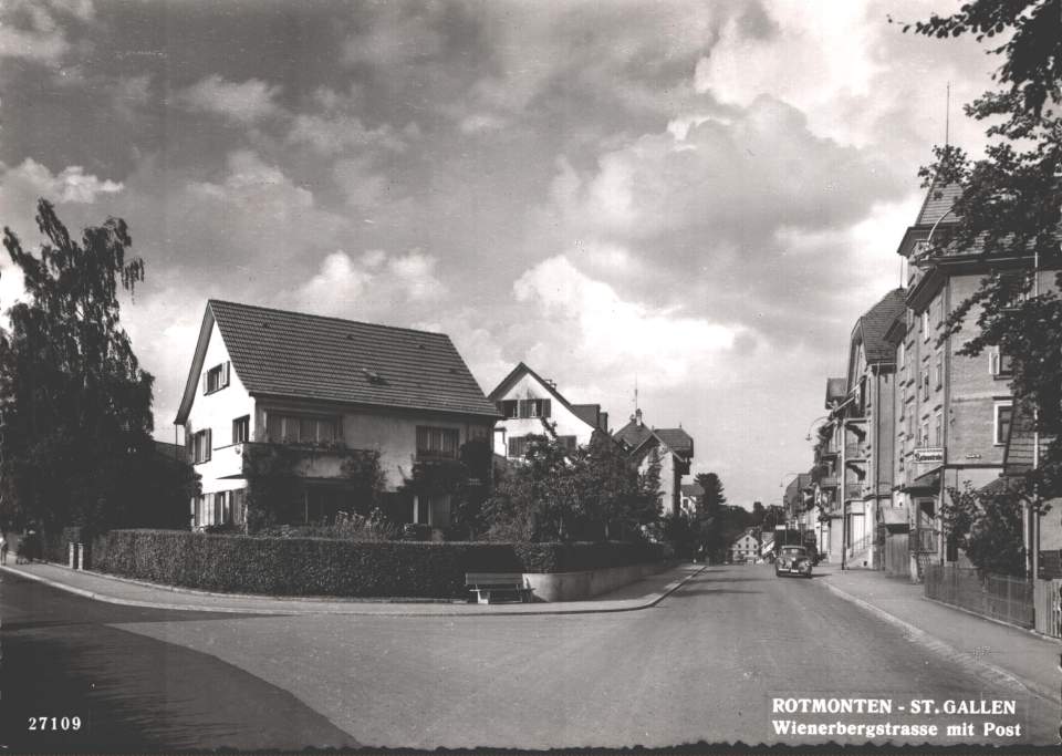 Postkarte Rotmonten Wienerbergstrasse