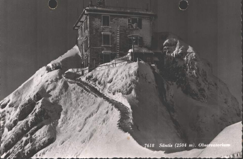 Postkarte Säntis Observatiorium