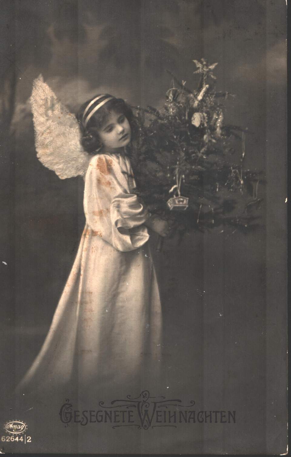 Postkarte, Christbaum, Weihnachten