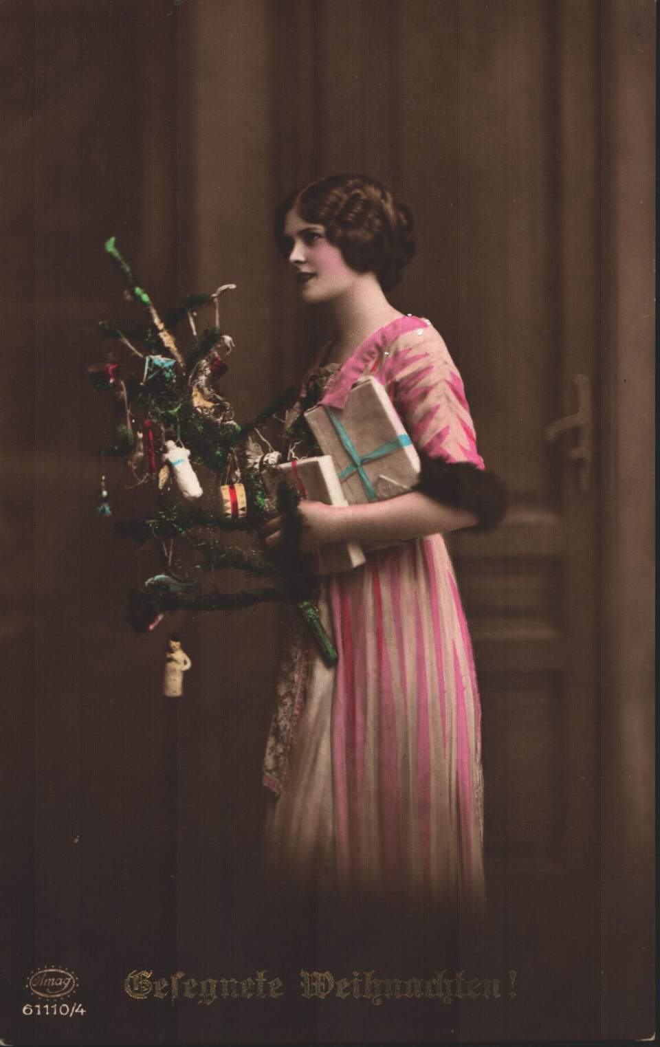 Postkarte, Christbaum, Weihnachten