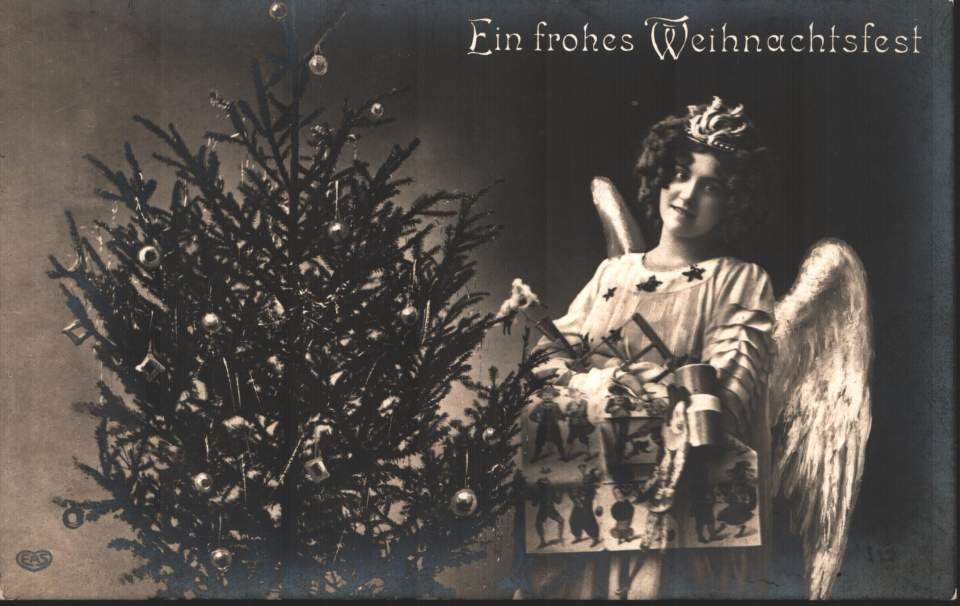 Postkarte, Christbaum, Weihnachten
