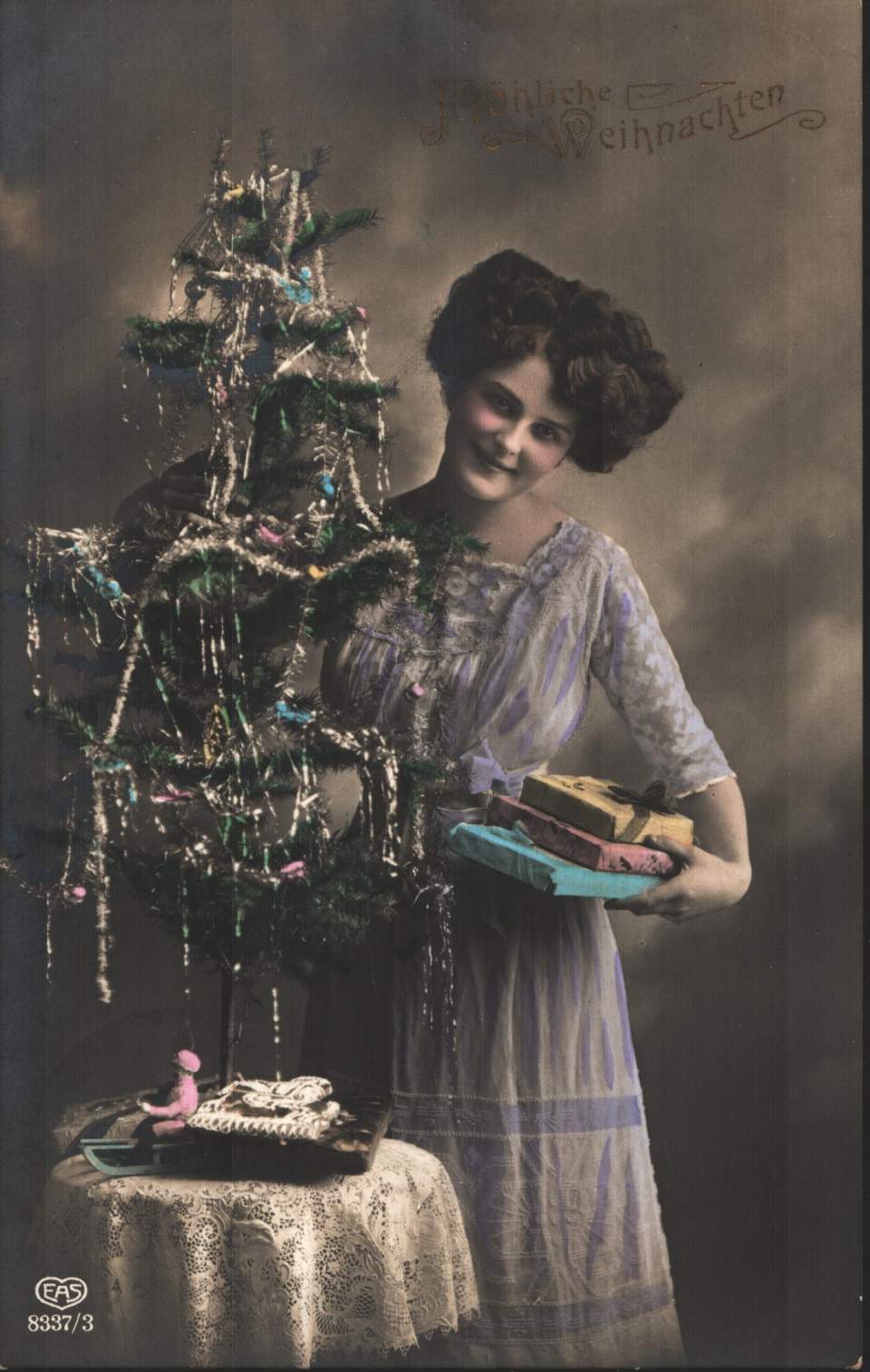 Postkarte, Christbaum, Weihnachten