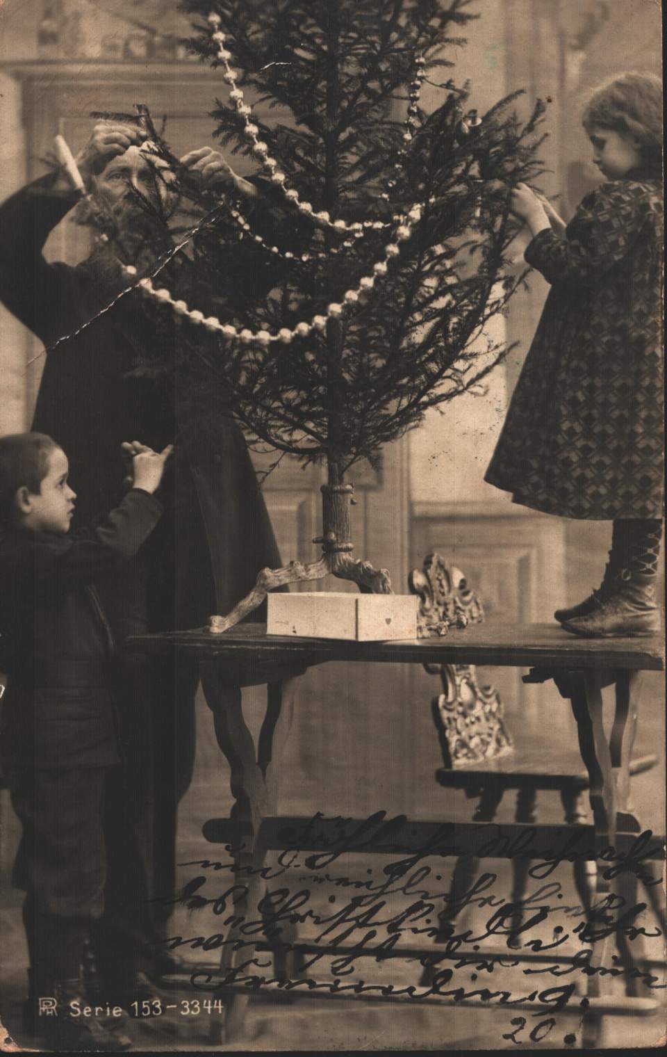 Postkarte, Christbaum, Weihnachten