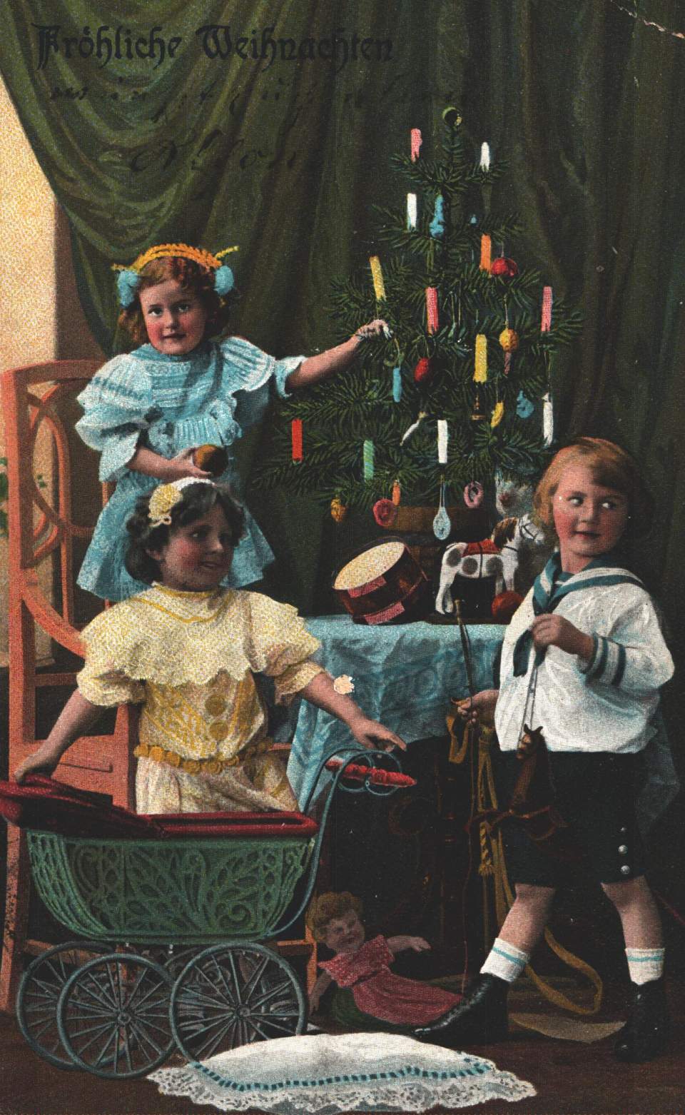 Postkarte, Christbaum, Weihnachten